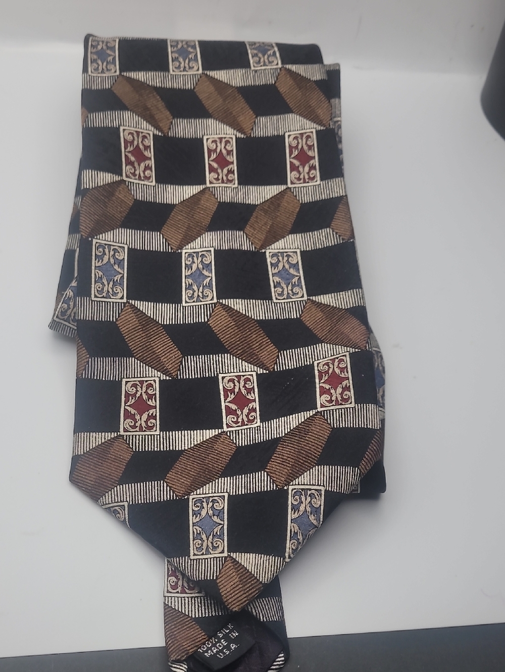 Pierre Balmain 100% Silk Tie Made In USA 60"